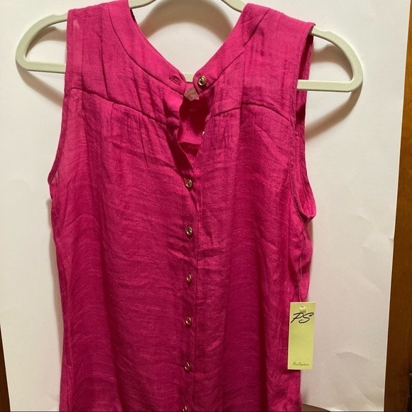 PerSeption Concept pink sleeveless top - Picture 1 of 12